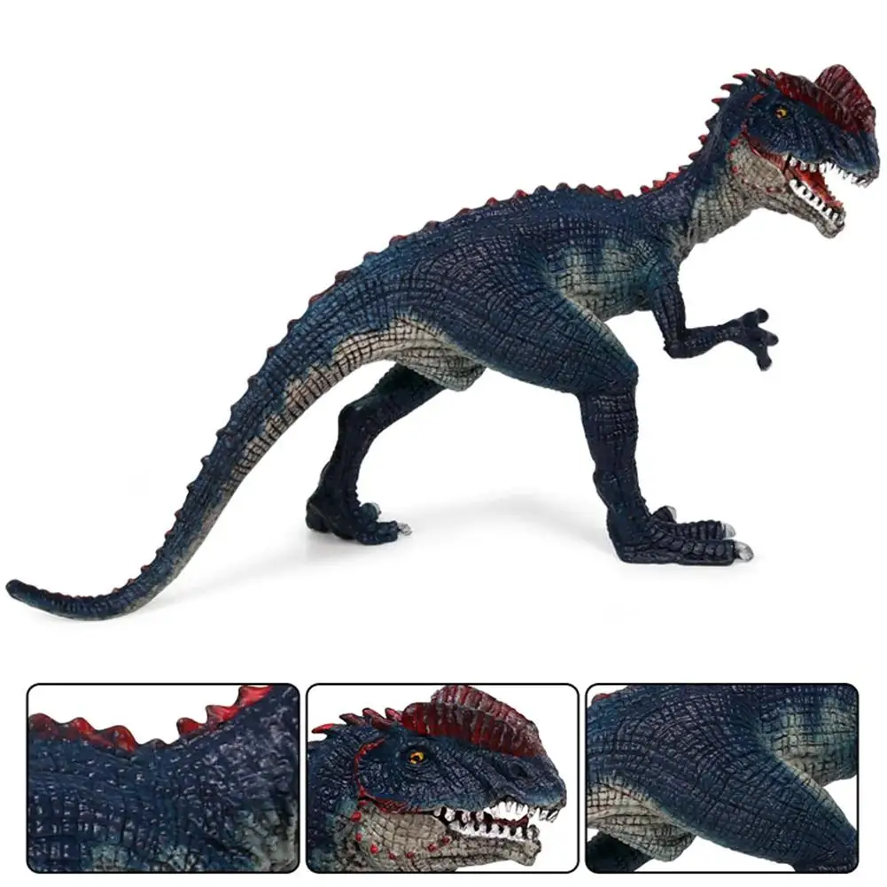 4 дюйма 14567 Парк Юрского периода дилофозавр игрушечные модели динозавров двойная Хохлатая ящерица ПВХ фигурка игрушка для детей подарок