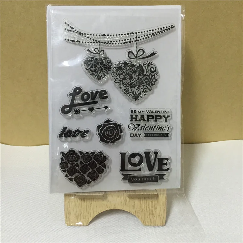 

Scrapbooking DIY photo cards about "love letter and loving heart "silicon stamps transparent stamp for Christmas gift TA-107