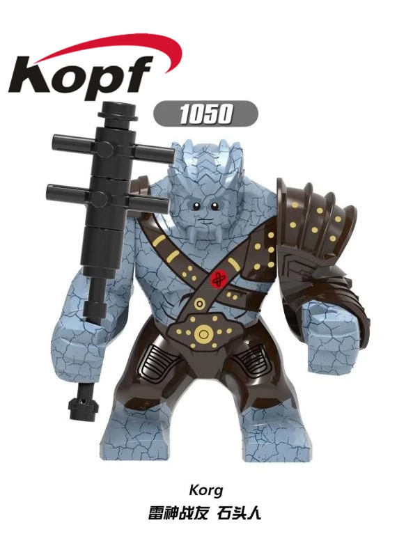 

Building Blocks Famous Movie Endgame Space Man Hulk Korg Collection Action Figure For Children Gift Toys XH 1050