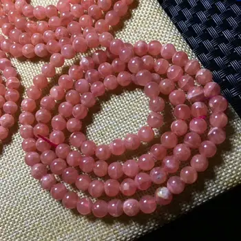 

Natural Rose Rhodochrosite Gemstone Bracelet 5-4.5mm 3rows AAA(cx#) Free Shipping