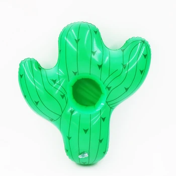 

2018 New Mini Swimming Pool Inflatable Cactus Holder Drink Cup Water Toys Supplies Party Beverage Boats Pool Toys