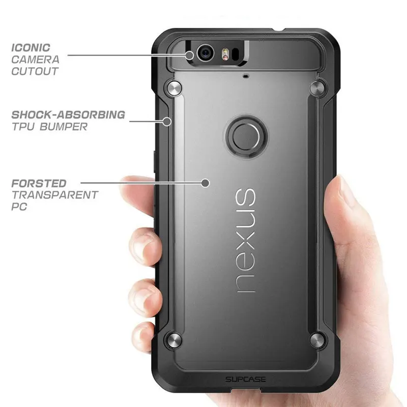 Per Google Nexus 6 p Caso di 5.7 pollice (2015 Release) SUPCASE UB Serie Premium Ibrida Del Respingente di TPU + PC Caso della Parte Posteriore Della Calotta di protezione-in Case da Cellulari e telecomunicazioni su  