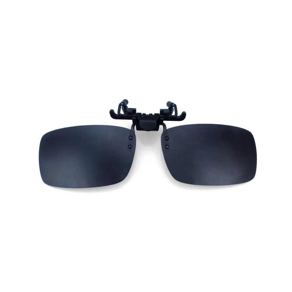 2 X Polarized Night Vision Clip On Flip Up Driving Lens Glasses Sunglasses Driving  (4)
