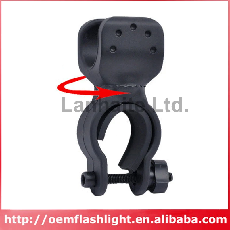 

BL-C6535 Bike Handlebar Light Mount for 18650 Flashlights - Black (1 pc)