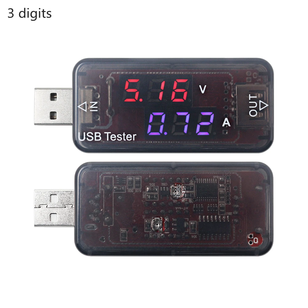 USB зарядное устройство Тестер батареи монитор 3,3-30 в 0-5A USB Тестер Цифровой DC Напряжение измеритель тока Зарядка телефона монитор