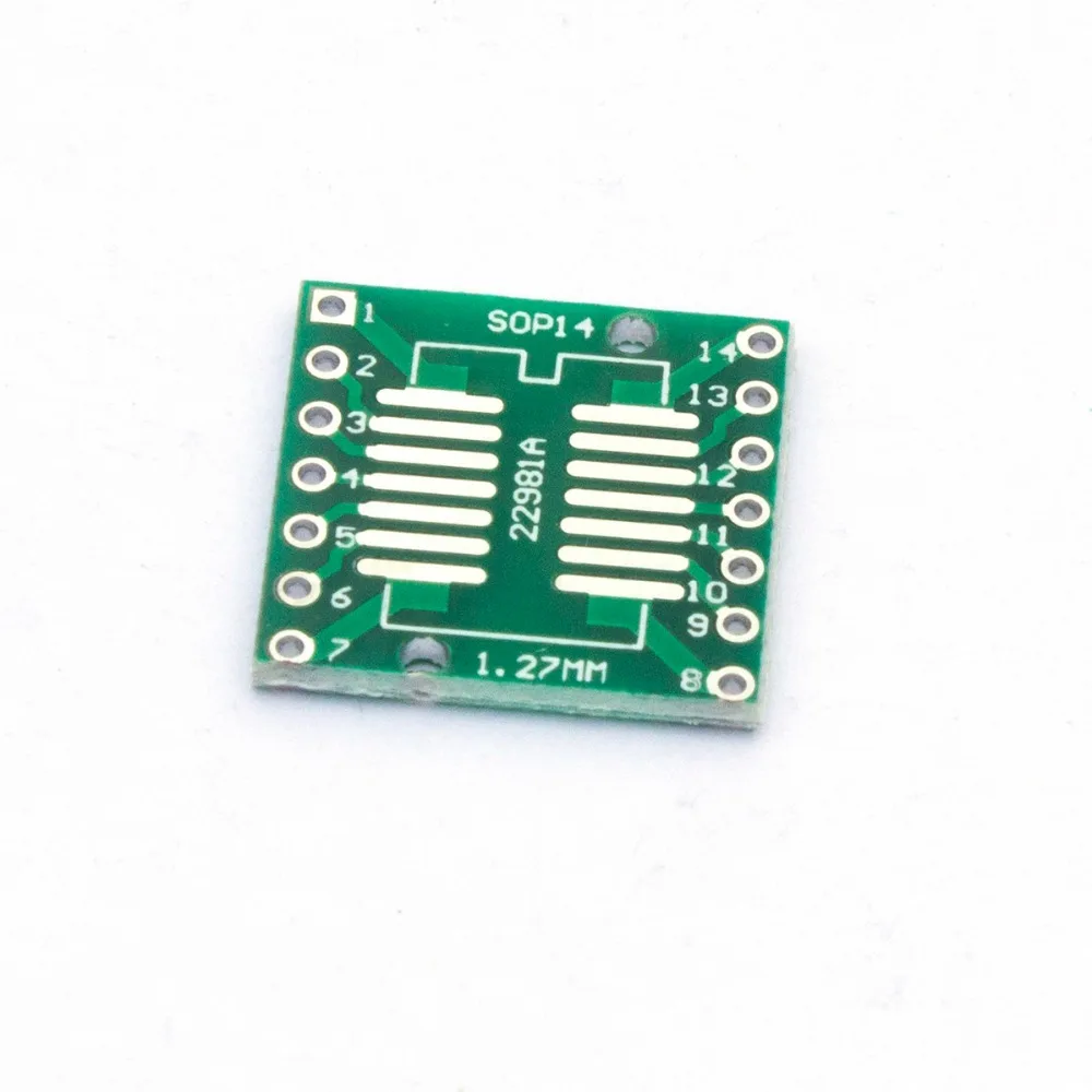 Плата преобразователя TSSOP14 SSOP14 SOP14 SMD в DIP14 IC плата модуля адаптеров пластины 0 65 мм