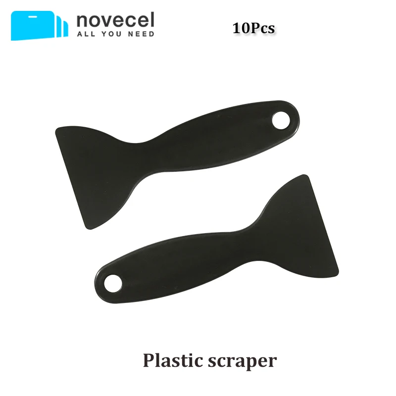 

10 Pcs Phone / Tablet PC Capacitive Screen Plastic Scraping Knives Film Repair Tool (Black)