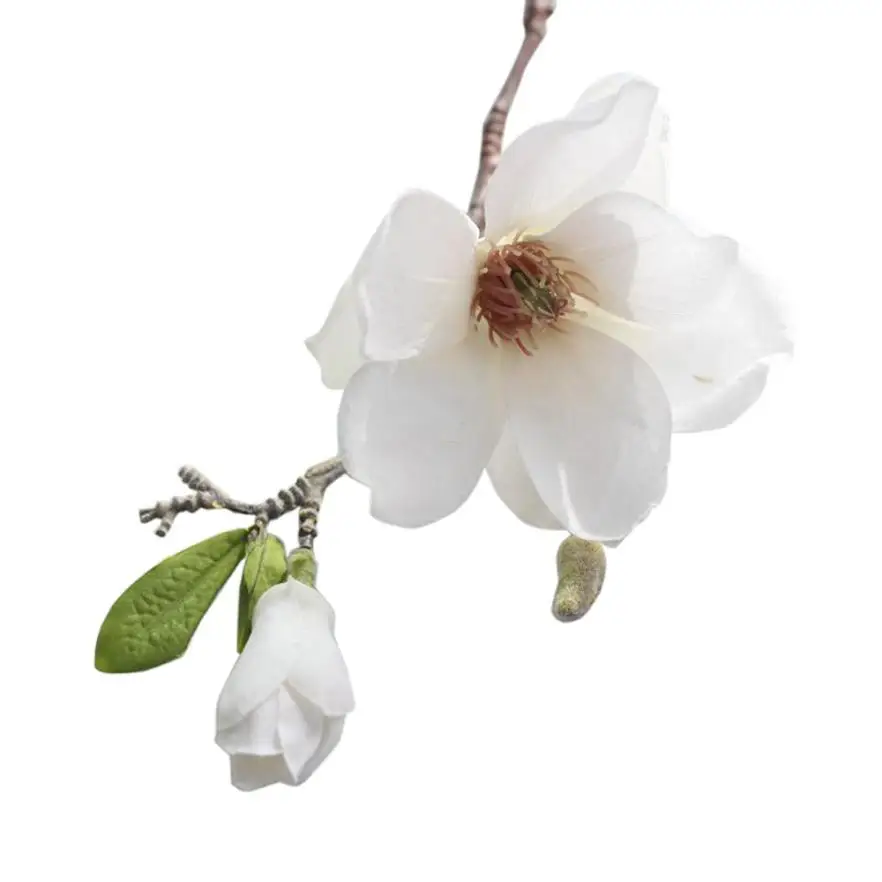 Decoración de boda flores de seda orquídea Magnolia boda flores artificiales para decoración del hogar Decoración de boda flores de seda orquídea Magnolia boda flores artificiales para decoración del hogar