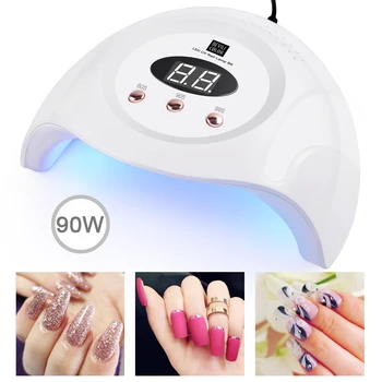 

New Arrival Nail Dryer B6 UV LED Lamp Nail Lamp 90W High Power Manicure Machine Drying for All Nail Gel Polish Smart Sensor