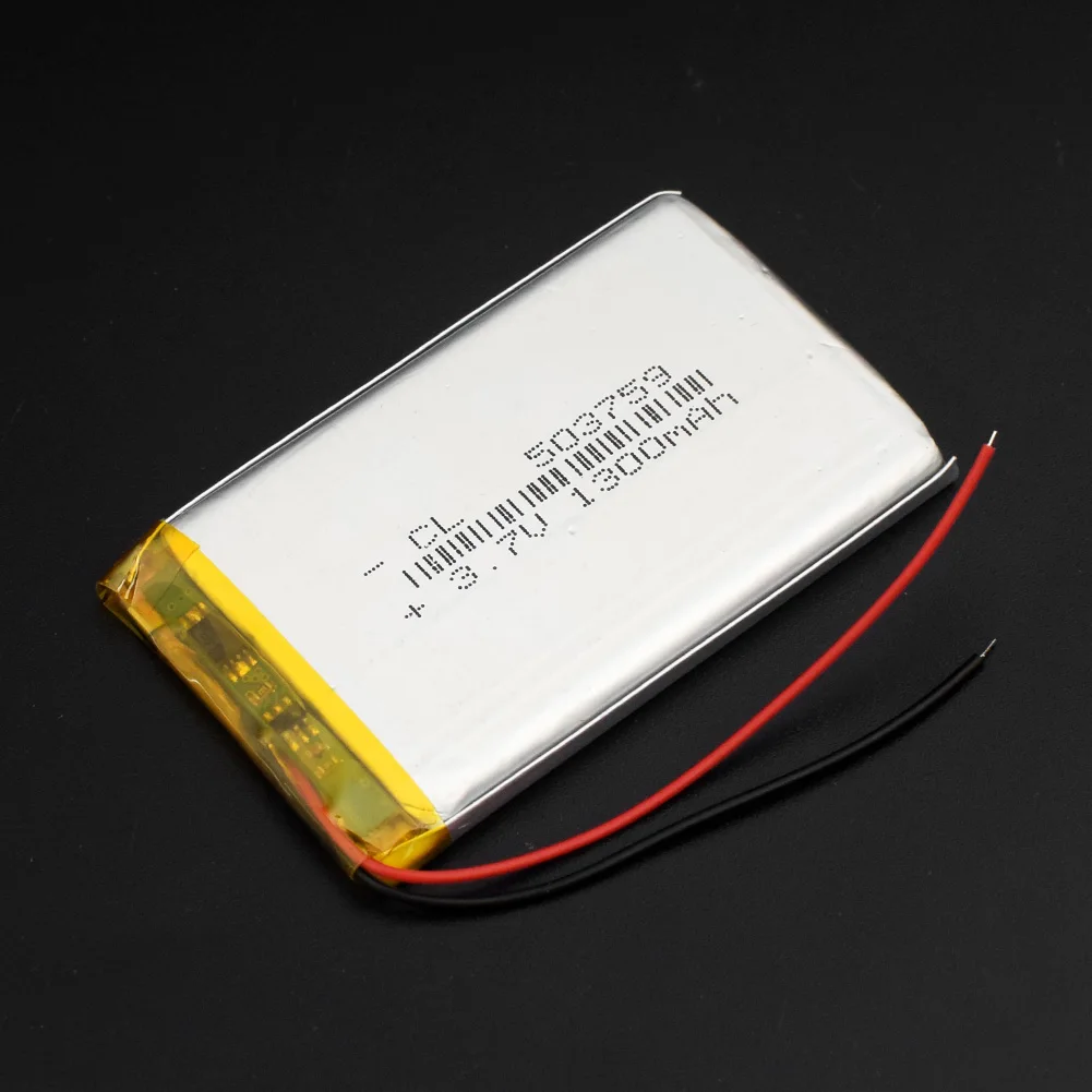 1/2/4 шт 3,7 V 503759 1300mAh Li-po литий Батарея для MP4 MP5 gps DVD Камера пульт дистанционного управления Tablet PC Оборудование для psp POS - Цвет: 1 piece