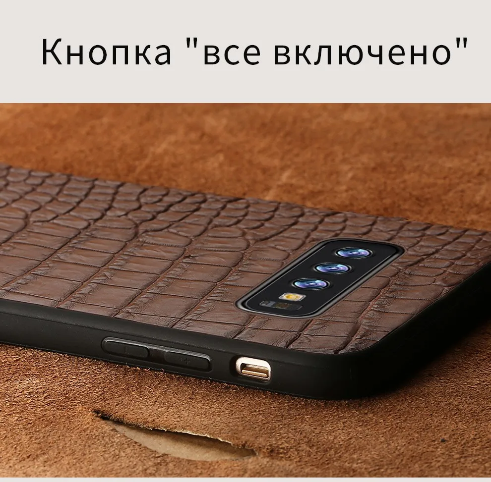 Роскошный кожаный чехол для samsung Galaxy s10 9 8 7 6 плюс ударопрочный крокодил принципиально задняя крышка для samsung Note 8 9 a50