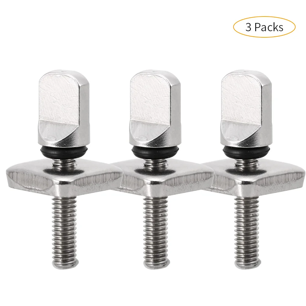 

2PCS / 3PCS Tool-free Stainless Steel Longboard Fin Screws and Plate No Tool Surfboard Screws Rowing Boats Kayak Accessories