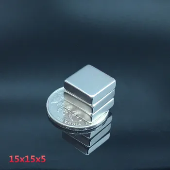 

50PC 15x15x5 mm neodymium magnet 15*15*5 mm strong rare earth neodymium magnets 15x15x5mm NdFeB permanent round magnetic