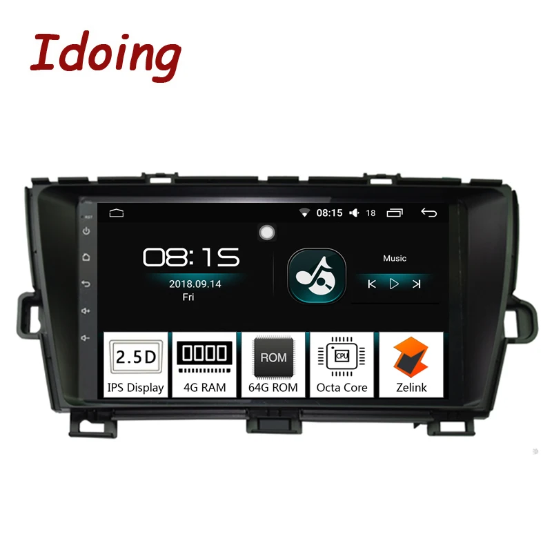 Sale Idoing 9"4G+64G Octa Core 1Din Car Radio Android 8.0 Multimedia Player Fit Toyota Prius GPS Navigation Autoradio 2.5D IPS Screen 1 Sale Idoing 9"4G+64G Octa Core 1Din Car Radio Android 8.0 Multimedia Player Fit Toyota Prius GPS Navigation Autoradio 2.5D IPS Screen 1