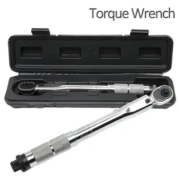

Adjustable Micrometer Torque Ratchet Wrench Dual Drive Torque Wrenches with Plastic Case
