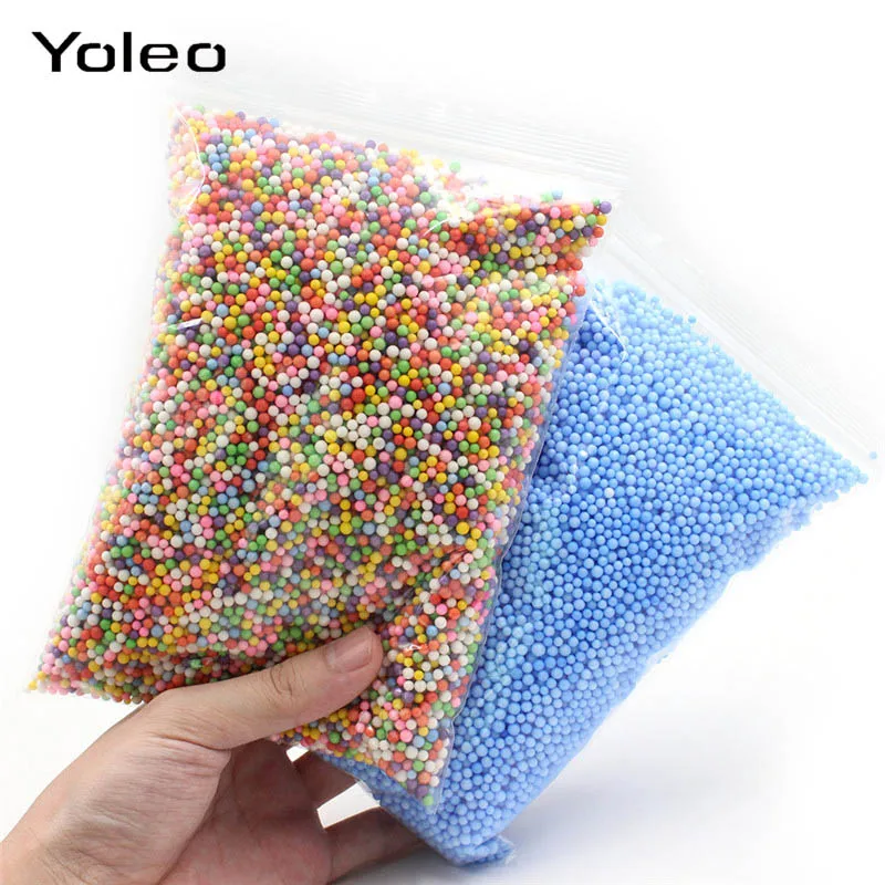 

Colorful Foam Beads Slime Tiny Snow Balls Filler Addition for Snow Slime Mud Particles Accessories Foam Slime Balls Supplier