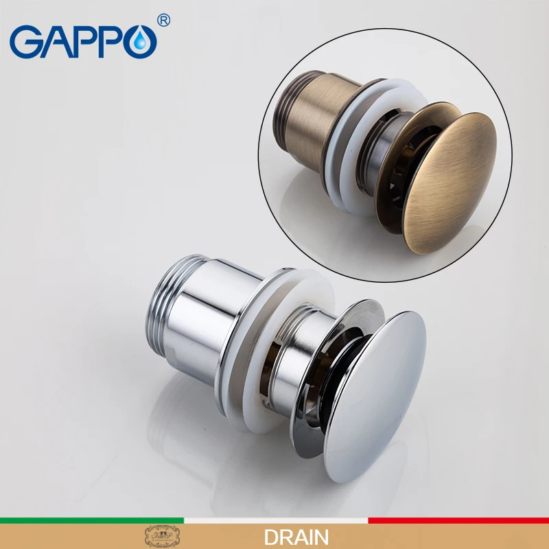 GAPPO Drains basin sink stopper overflow hole waste Pop Up Waste Vanity