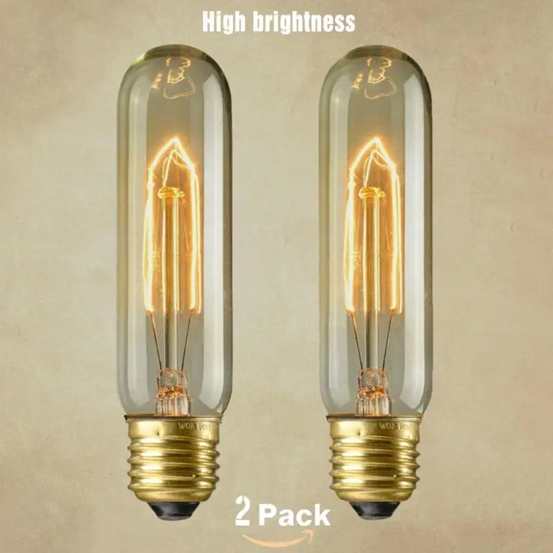 2pcs 40W Retro Lamp Vintage Edison Bulb E27 Incandescent 110v 220v Holiday Lights Filament Lampada For Home Decor Z25 | Лампы и