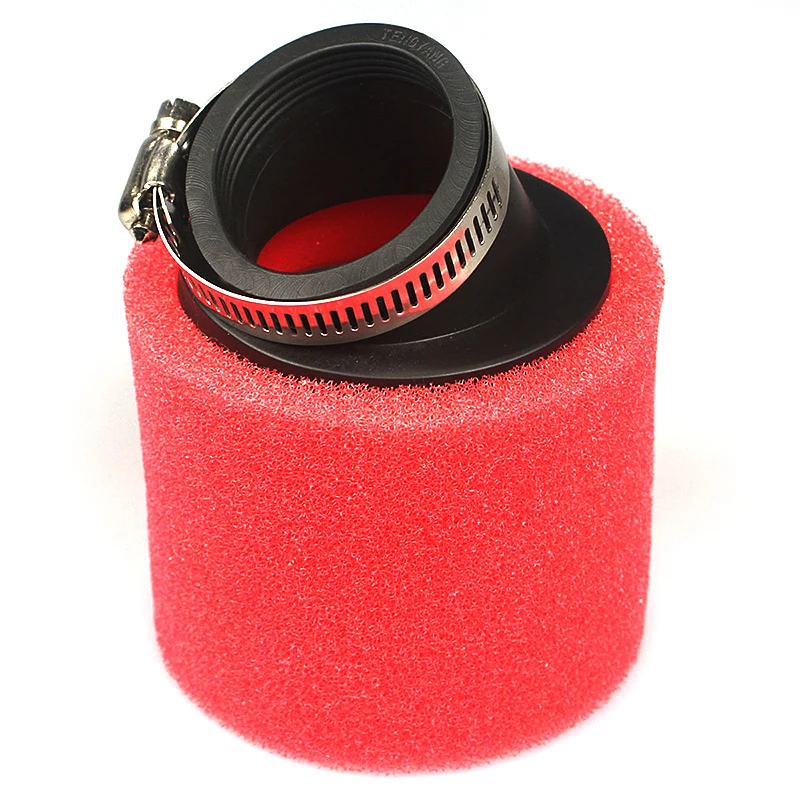 

Red 38mm Bent Angled Foam Air Filter Pod 125cc PIT Quad Dirt Bike ATV Buggy