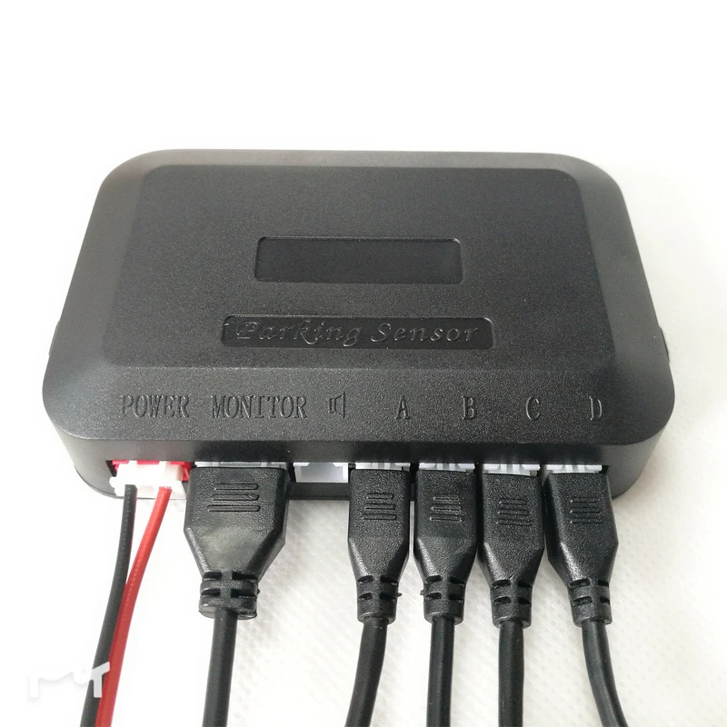 4 pcs auto car Parking sensor kit reverse backup radar sound alert indicator auto parktronic LED parking sensor