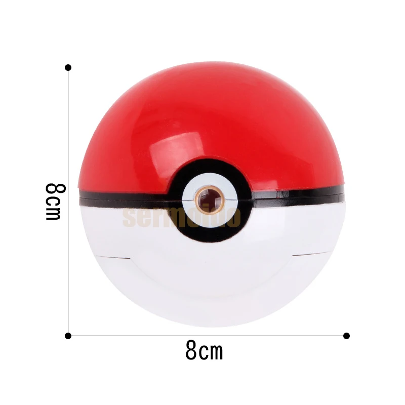 8cm LED Poke ball Figures Toys ABS Pocket Action Figure Pokeball Figure Super Master Pop-up Toy for Children Gifts DBP520