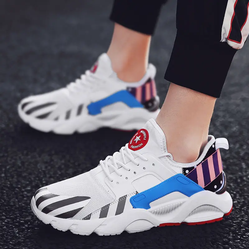 

Youbroer Spring Color Shoes Men's New Trend Versatile Casual Sports Shoes Breathable Men's Net Shoe