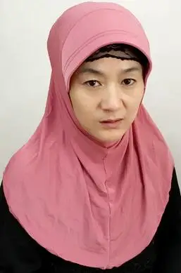 

Clearance circular solid color simple one piece hijab muslim hijab