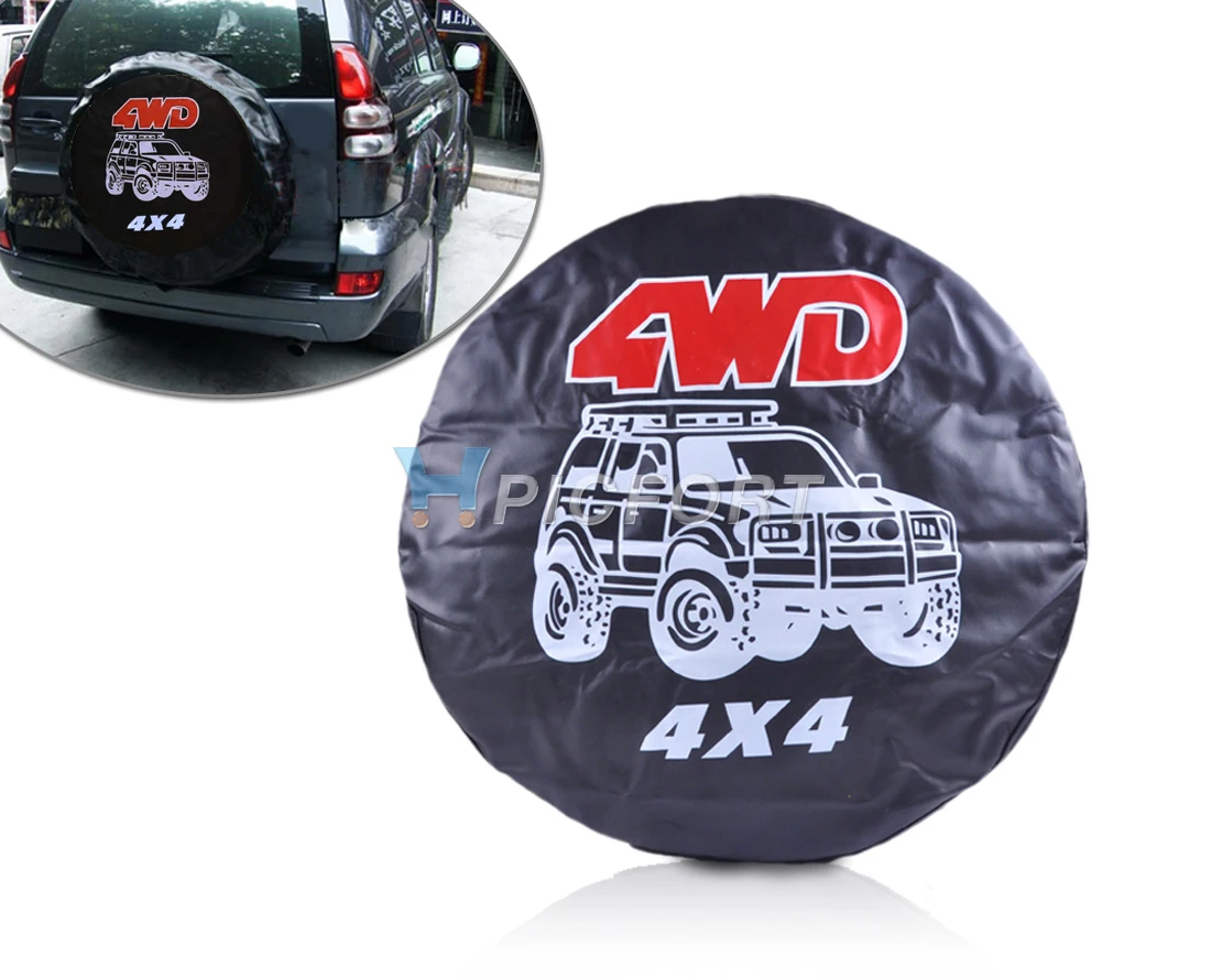 

CITALL 31"-32" Size: L Spare Wheel Tire Tyre Soft Cover With 4WD For Chevrolet Kia Hyundai Nissan Renaut Toyota VW SUV
