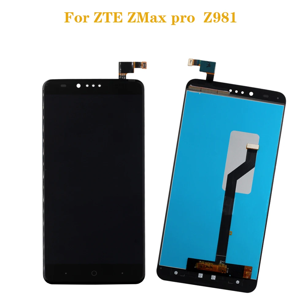 

100% test work 6.0 inch For ZTE Z Max Pro Z981 LCD monitor + large size touch screen digitizer screen component +tools