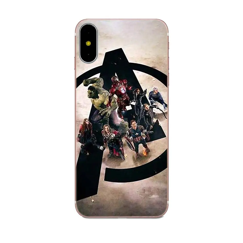 Marvel наклейки &quotМстители&quot ТПУ чехол для Moto G G2 G3 G4 G5 HTC 530 626 628 630 816 820 One A9 M7 M8 M9 M10 E9