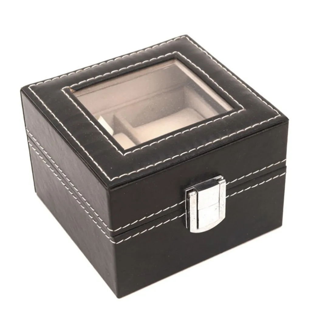 Роскошная коробочка для часов кожаный Органайзер для ювелирных изделий Подставка под часы Дисплей Коробка для хранения Органайзер Подарочная коробка d3