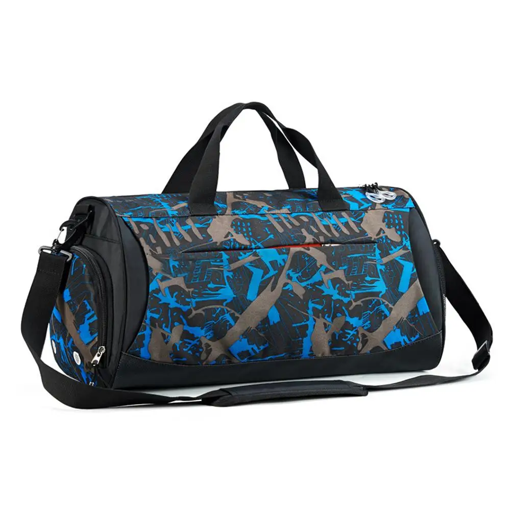 

Fitness Sports Bag Men's Luggage Travel Bag Shoulder Cross-body Portable Training Bag Female Cylinder Yoga Bag Separating Dry an