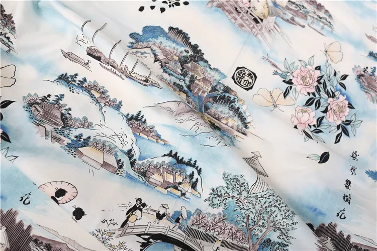 

Diy Craft Cloth Fabric And Cotton Stretch Poplin Printing Japanese Kimonos The Japanese Customs (0.5m)