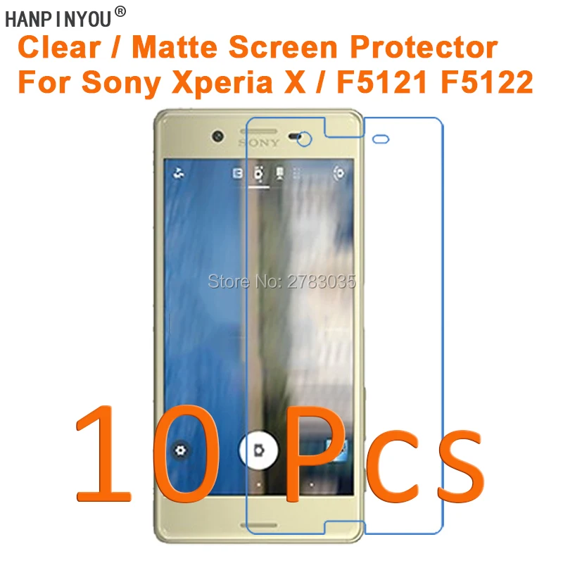 

10 Pcs/Lot For Sony Xperia X / Dual F5121 F5122 HD Clear/Anti-Glare Matte Screen Protector Protective Film (Not Tempered Glass)