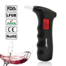 Mini police Alcohol Tester Breathalyzer Alcohol Detector with Red Backlight Digital alcohol tester LCD Display Alcohol analyzer