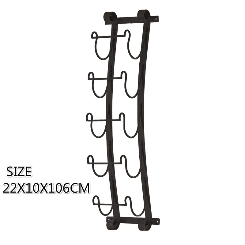 Металлический Настенный Винный Стеллаж 22X10X106 см, винный держатель