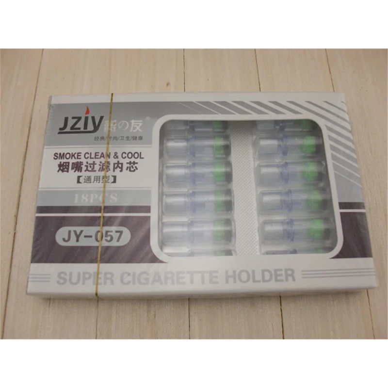 

Free Shipping 18pcs/box 8MM Cigarette Holder Filter Double Layer Tobacco Smoking Filter Core Smoking Cigarette Accessories