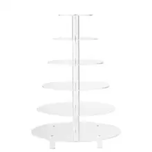 Прямые продажи с фабрики изготовленный на заказ печатная плата 6 слоев прозрачный акрил свадьба бумажный стаканчик для дней рождения стойка-витрина для тортов