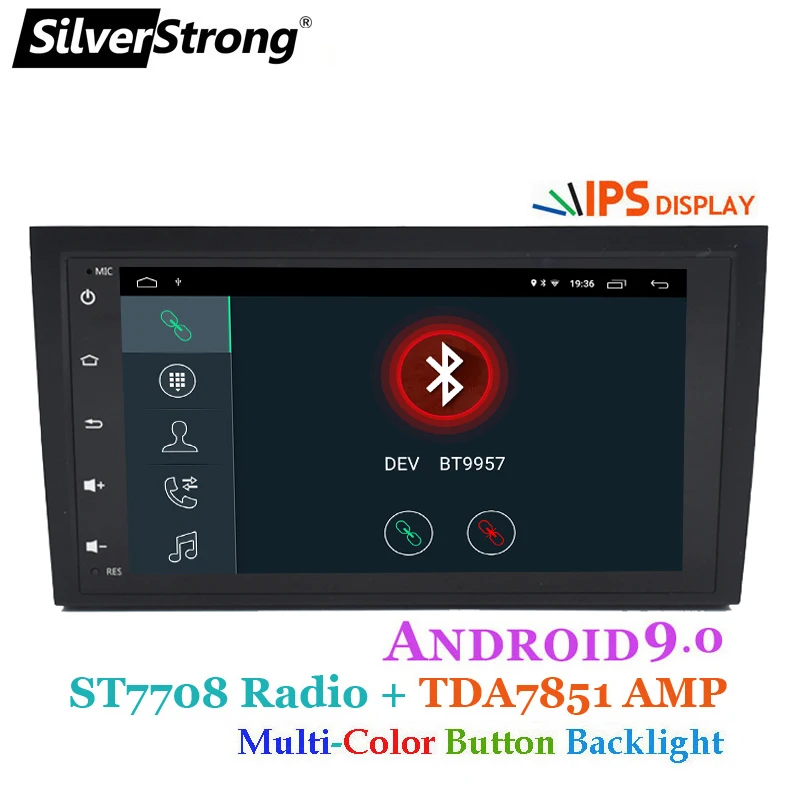 Clearance SilverStrong 2Din IPS Android9.0 Car Radio for Audi A4 RS4 2002-2011 A4 Car GPS stereo Navigation S4 2 DIN RADIO 3