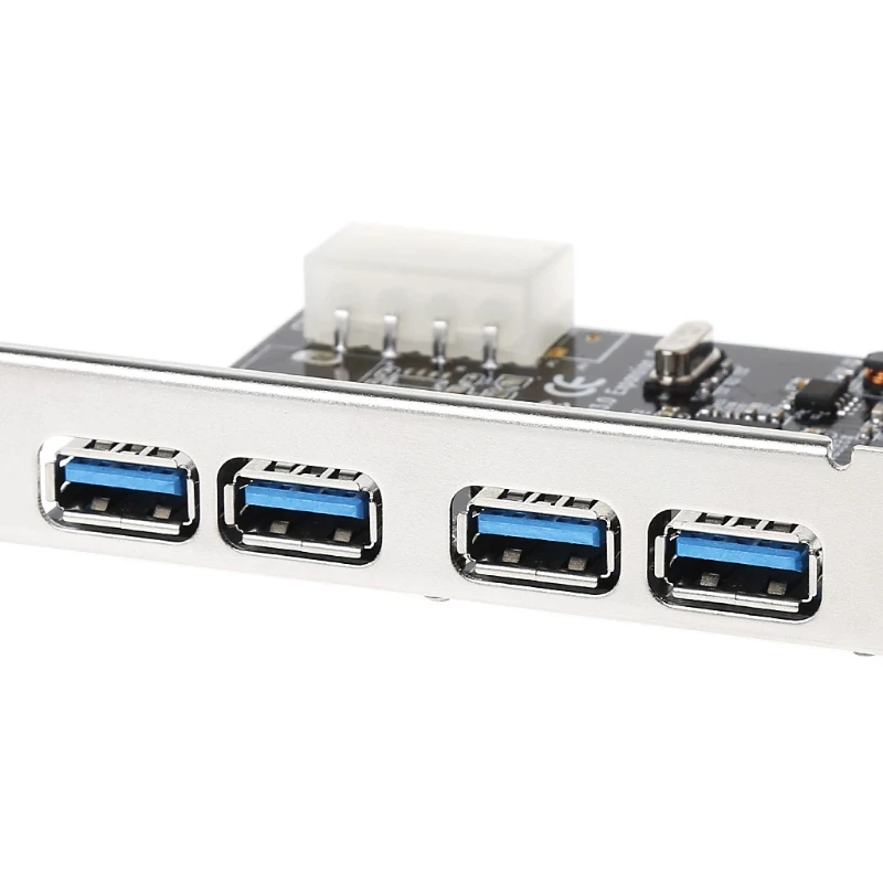 4 порта PCI E к USB 3 0 концентратор Express адаптер расширения карты 5 Гбит/с