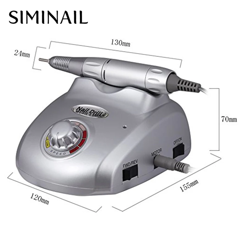 SIMINAIL, 35000 об/мин, профессиональный электрический сверлильный станок для маникюра, высокая скорость, мощность с педалью 35000
