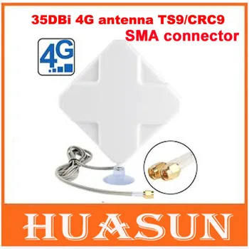 

35dBi 4G Antenna With TS9 CRC9 SMA Connector For Huawei E392 E398 E589 E5372 E5375 E5756 E5776.......