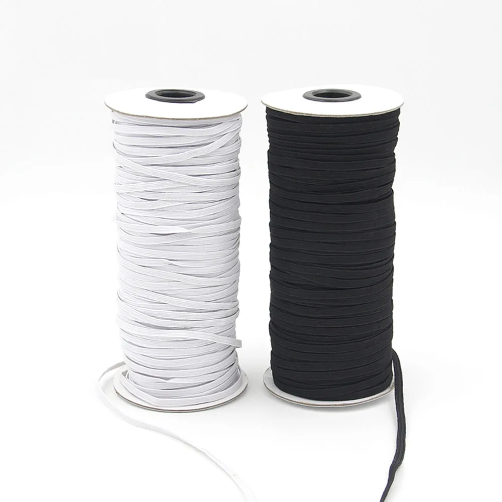 

10M Black White Elastic Flat Band Elastic Rope Rubber Belt Pants Elastic Band Clothing Baby Clothing Accessories