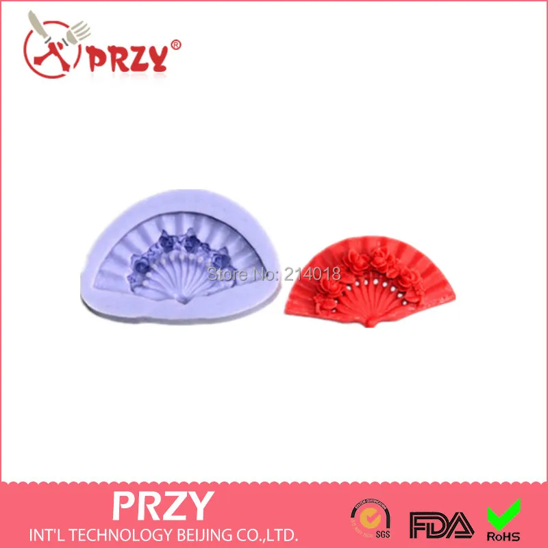 Soap Mold Fondant Cake Decoration Sleep Baby Modelling Silicon Fan and Flower Moulds Silicone Rubber PRZY | Дом и сад