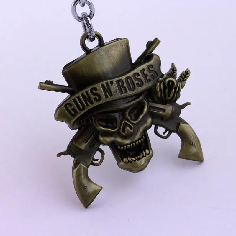 Брелки dongsheng с музыкальной группой Guns N 'Roses брелок подвеской жесткий рок
