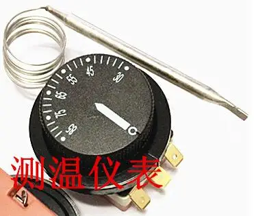 

NO+NC 3 pins 30-85C Adjustable Temperature Switch Capillary Thermostat 16A Temperature Rotary Switch