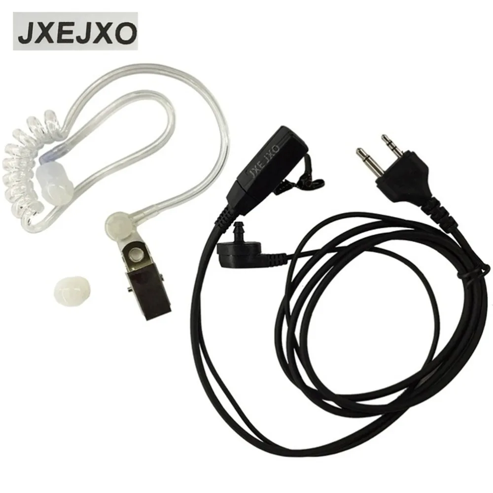 2 Pin Ptt Mic Covert Acoustic Tube Earpiece For Midland Radio G6g7 Gxt1050 Gxt550 Gxt650 Lxt80, Lxt112 Black (7)