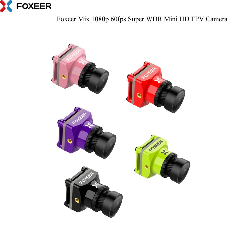 

Foxeer Mix 1080p 60fps Super WDR Mini HD FPV Camera with 2.1mm Lens PAL/NTSC Switchable for FPV RC Racing Drone kit