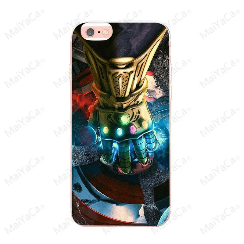 Maiyaca Marvel Thanos Infinity Gauntlet для iphone 7 7plus X XS XR XSMax 5 5S SE для iphone 6 6s 6plus 6s plus чехол - Цвет: 9