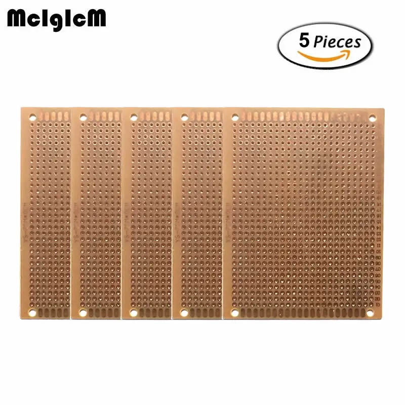 MCIGICM 5 шт. DIY Прототип бумага PCB Универсальный Эксперимент Матрица платы 7x9 см 7*9 - изображение
